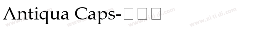 Antiqua Caps字体转换